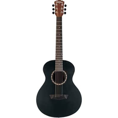 Washburn G-Mini 5 Apprentice Series 7/8 Size Acoustic Guitar, Black Matte (AGM5BMK-A-U) image 1