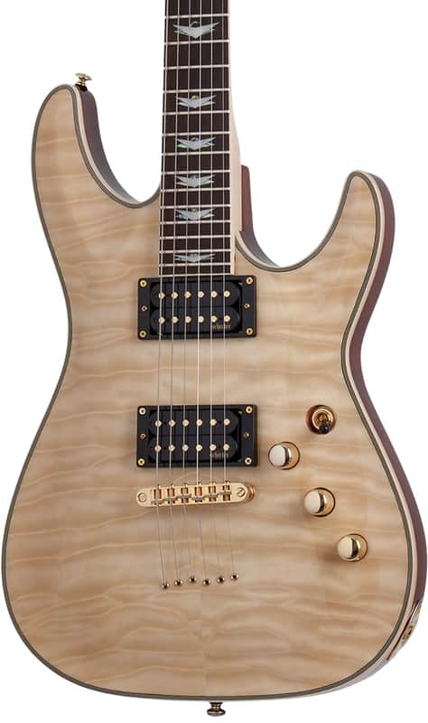 Schecter Omen Extreme-6 Electric Guitar. Gloss Natural image 1