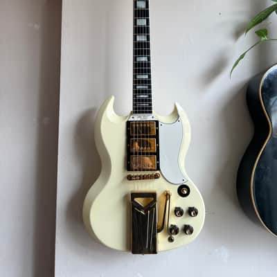 Gibson Custom Shop 60th Anniversary '61 Les Paul SG Custom 2021 - Polaris White image 9