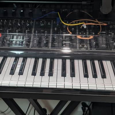 Moog Matriarch Dark 49-Key Semi-Modular Analog Synthesizer 2020 - Present - Black / Black Panel with Decksaver and LOTS of patch cables