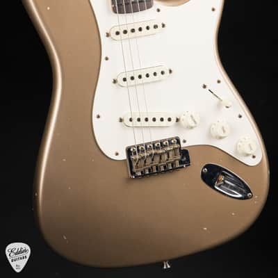 Fender Custom Shop Masterbuilt 1959 Transition Stratocaster Journeyman Relic - Shoreline Gold image 6
