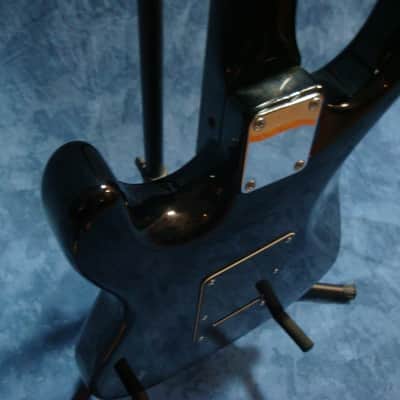 Custom Semi-Hollow Body Thin Line Strat w Lindsey Fralin Split Blade P'ups Black image 11