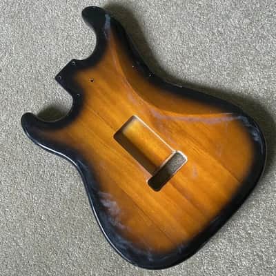 Tobacco Burst Basswood Solid Stratocaster Style Guitar Body image 6