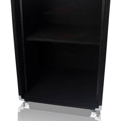 Rack Mount Cabinet Flight Case - Studio Mixer DJ Booth Cart Stand AMP Stage Gear image 5