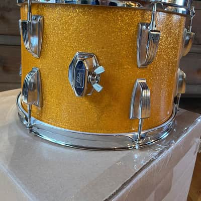 Ludwig No. 944 Classic 9x13" Rack Tom with Keystone Badge 1960 - 1968 - Gold Sparkle image 9