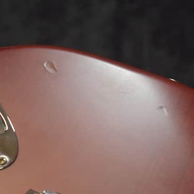 Squier by Fender Standard Fat Strat HSS Satin Walnut Electric Guitar #IC040545394 image 12