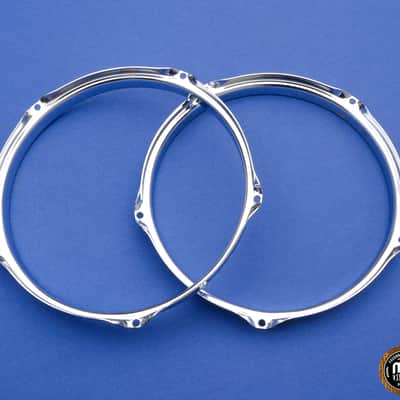 Sonor Phonic 10" 5 Holes Tom Hoops Pair - 70s-80s Vintage image 3