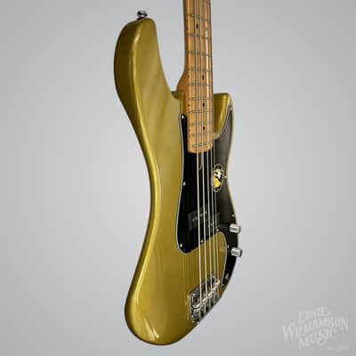 Sire Marcus Miller P5: 4-String Bass Guitar, Maple Fingerboard, Metallic Gold image 3