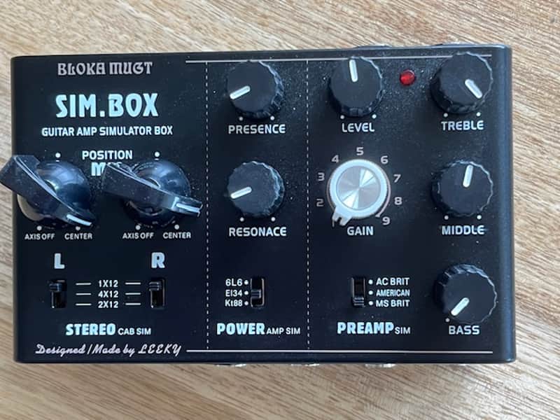 Leeky Bloka Mugt Sim.Box Amp Simulator Sim/Box Present - Black