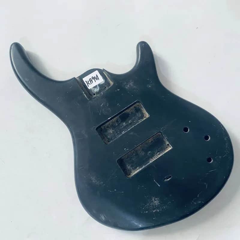 Black 4 String Electric Bass Basswood Body image 1