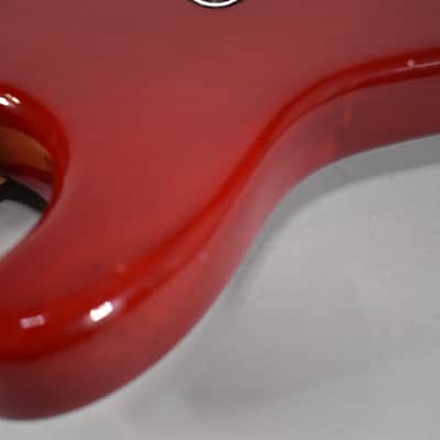2004 Fender FSR American Deluxe Mahogany Stratocaster Crimson Red image 12