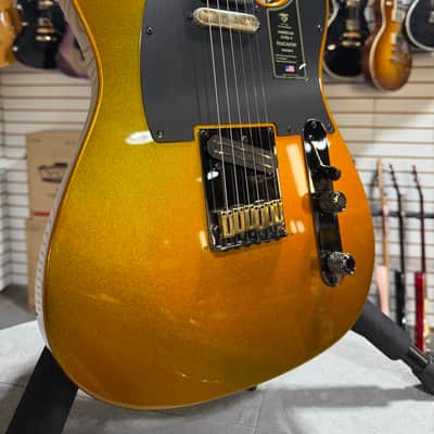 Fender 75th Anniversary American Ultra II Telecaster Electric Guitar - Liquid Gold w/OHSC + FREE $299 Plek & Setup #667 image 1