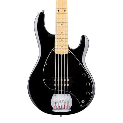 Sterling by Music Man SUB StingRay RAY5 Bass Guitar, Black, Maple Neck image 1