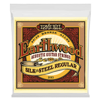 Ernie Ball Earthwood Silk & Steel Regular 13-56 Acoustic Guitar Strings - 2043 image 2