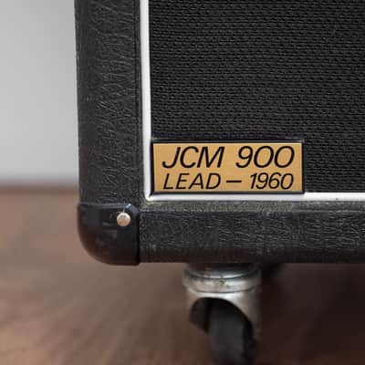 2001 Marshall JCM 900 1960a Angled Cabinet 4x12 - Black image 2
