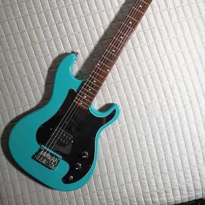 1980's Hondo H-715/BL (Indonesia) - Blue w/Mahogany Neck/SETUP/FRETWORK image 1