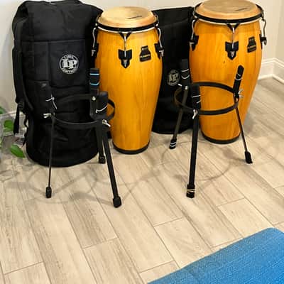 Meinl MarathMeinl Marathon Series Wood Conga Pair Natural w/ LP Bags & Stands – Thailand-Madeon Series image 12