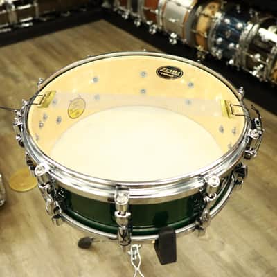 Tama Starphonic Maple 5x14" 2023 Ltd. Snare Drum (Emerald Figured Maple) image 10