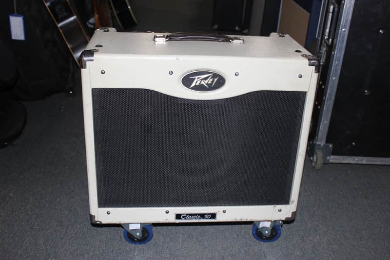 Peavey Classic 30 II/30 Watt 1 X 12" Tube Amp Combo (White Tolex) on Wheels image 1