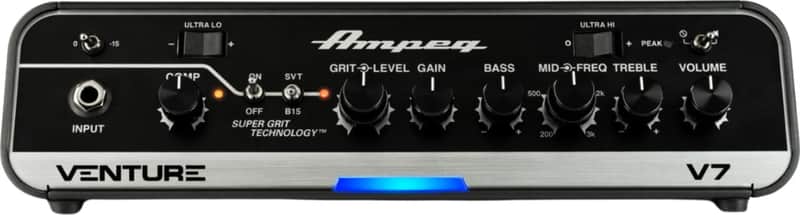 Ampeg V7 Venture Bass Head, 700W, Black image 1