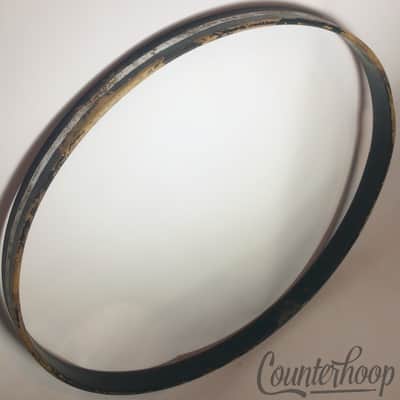 *Slingerland 24"Bass Drum Hoop/Rim Vintage 70s Chrome Over Steel 1Ply Maple USA* image 1