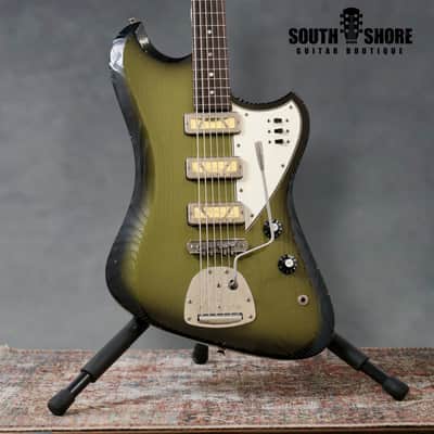 Novo Guitars Voltur B6 Baritone - 2025 - Green Burst. New - (Authorized Dealer) imagen 1