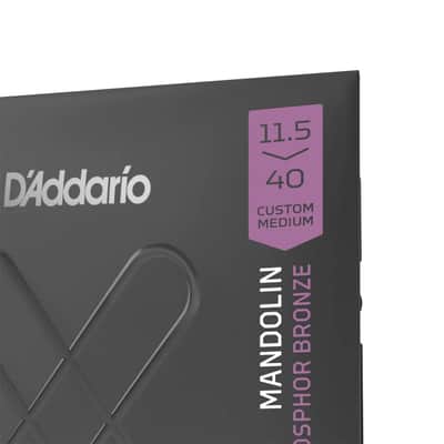 D'Addario XT Coated Phosphor Bronze Mandolin Strings | Custom Medium | 11.5-40 (2-pack) image 3