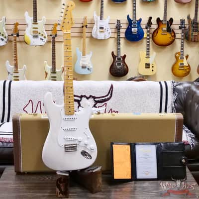 Fender Custom Shop Vintage Custom '55 1955 Hardtail Stratocaster Time Capsule Package Aged White Blonde 7.30 LBS image 6