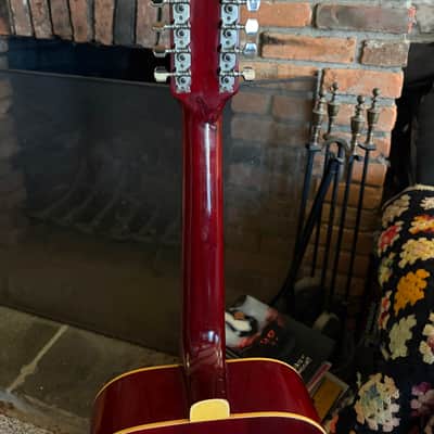 1970s Terada W513 Hummingbird 12 String - Cherry Burst image 7