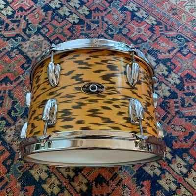 1962-1970 Slingerland 20/16/12 yellow tiger pearl vintage drums image 2