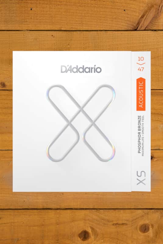 D'Addario XSAPB1047 Coated Phosphor Bronze Acoustic Guitar Strings - 10-47 image 1