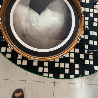 Yamaha  9000 Recording Custom Bass Drum Bassdrum 22x14  BD922GA 1983 - White/Natural image 2