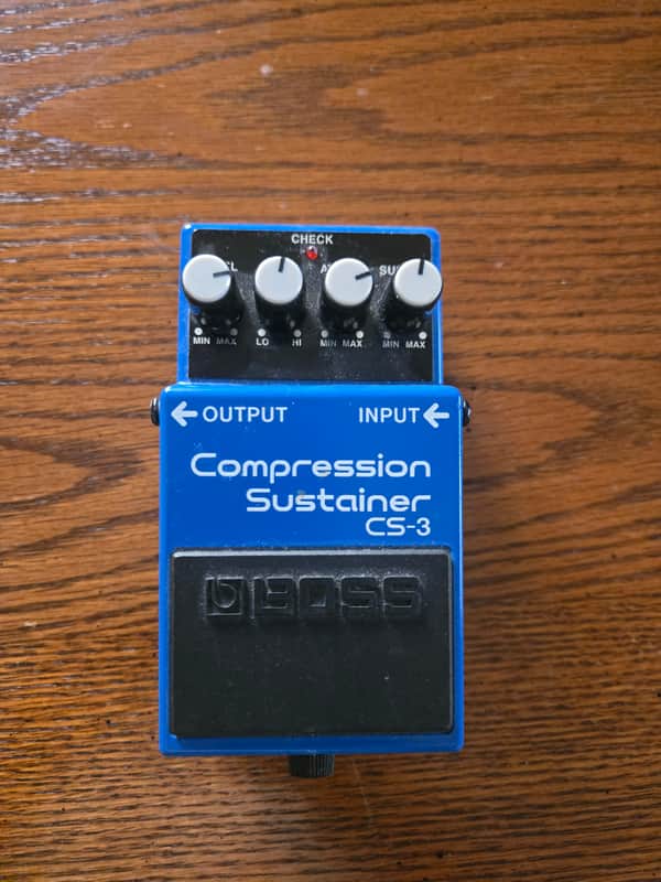 Boss CS-3 Compression Sustainer (Silver Label) 1997 - Present - Blue image 1