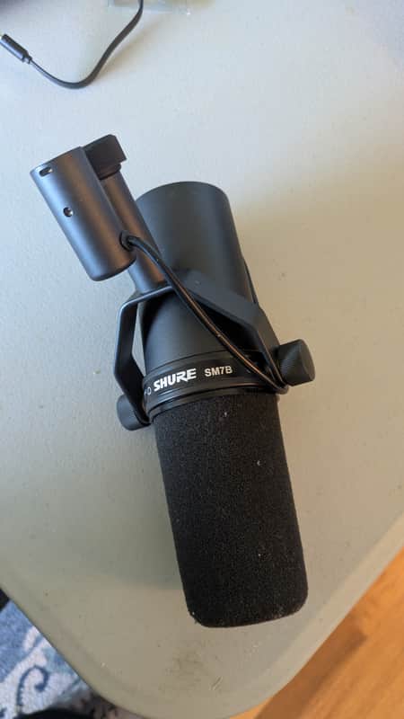 Shure SM7B Cardioid Dynamic Microphone 2001 - Present - Black image 1