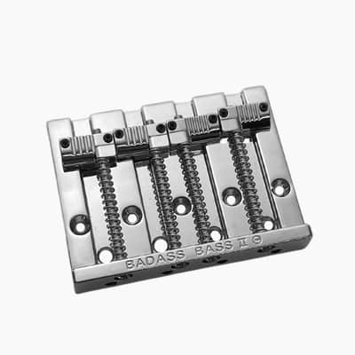 Leo Quan® Badass II™ 4-String Bass Bridge-Chrome image 5