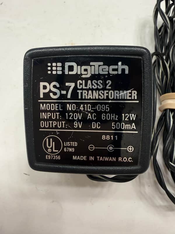 Digitech DOD 410-095 9v DC 500mA Guitar Effect Pedal OEM Power Supply Adapter image 1