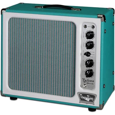 Tone King Falcon Grande Guitar Combo Amplifier (20 Watts, 1x12"), Turquoise, 20 Watts, Open Box (Like New) image 2
