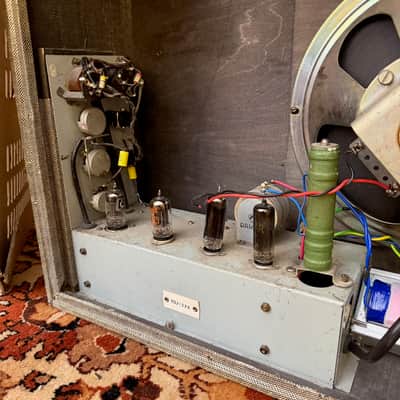 Immagine Vintage 1950s RSA / Selmer TV10 'Deck Chair Fabric' 1x10 Valve Amplifier Combo - 15