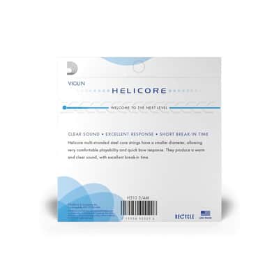 D'Addario Helicore Violin String Set, 3/4 Scale, Medium Tension - H310 3/4M image 4
