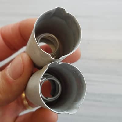 Cinch Pair (2) Tube Shields 12AX7 9-pin J-Slot 139 Fender Marshall Viking Ampex DuKane J52-139 Vintage Vacuum 1950s-1960s image 3