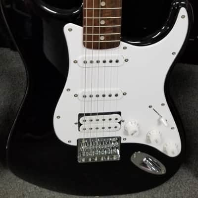 Squier By Fender Bullet Strat Polish Ebony image 1