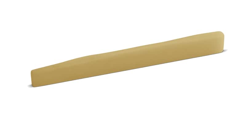 Unbleached 2.5 mm Thick Bone Saddle – Fits Some Post-1996 Martin® Guitars with Undersaddle Pickup – 10 mm - Wave Compensated image 1