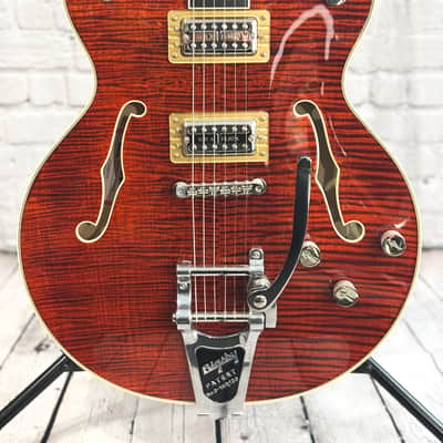 Gretsch G6609TFM Players Edition Broadkaster with Flame Maple TopBourbon Stain 2023 image 2