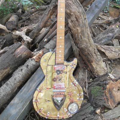 Steampunk Les Paul Style Custom Relic Unique 1970s image 14