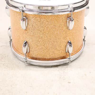 Stewart 9x13" Rack Tom Drum Vintage 1960's Gold Sparkle image 3
