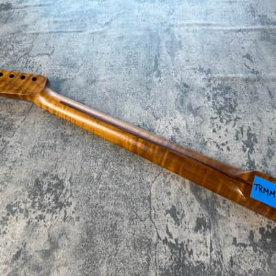 BMC Guitar Neck Tele® Telecaster® 22 Fret Roasted 3AAA Flame Maple With Maple Fingerboard Nitro Lacquer Rounded Fret Ends - 9.5 Radius TRMMF22 3A #6 image 4
