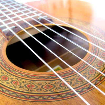 Aria  550 vintage classical guitar Japan  bone nut and saddle amazing tone,  player &  new set-up image 6