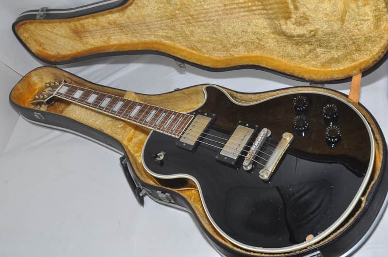 Epiphone Japan Les Paul Custom Black Electric Guitar Ref No 6789 image 1