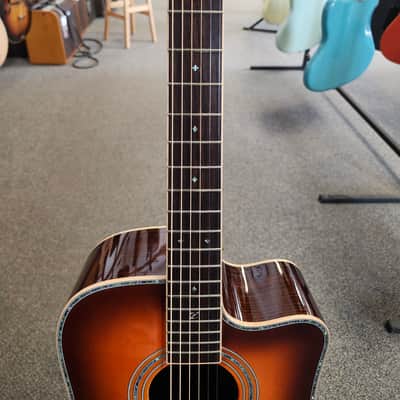 Used 2024 Zager ZAD900CE AURA Pro Series Acoustic-Electric Guitar - Vintage Cherry Sunburst w/ Zager Case image 5