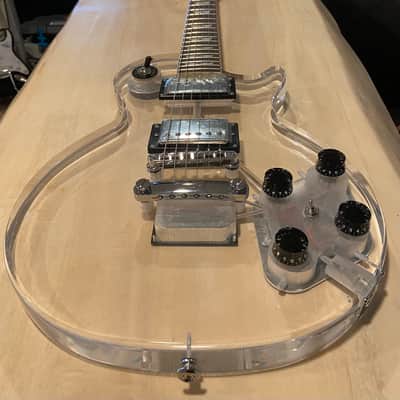 Unbranded Crystal Clear Acrylic Lucite Les Paul Clear image 9